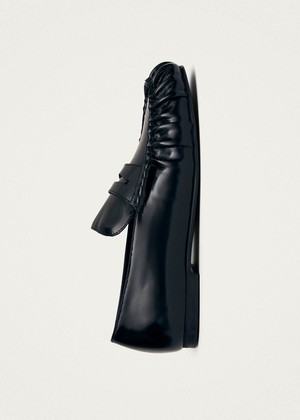 Aven Black Leather Loafers from Alohas