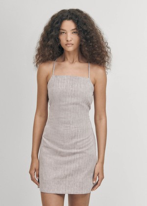 Wila Linen Brown Dress from Alohas