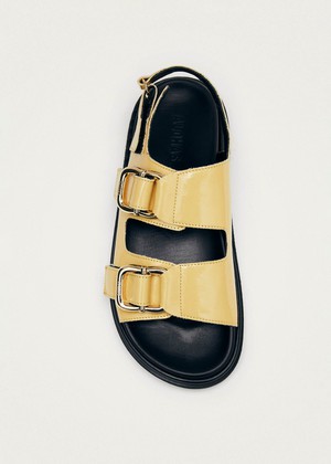 Harper Onix Vanilla Leather Sandals from Alohas