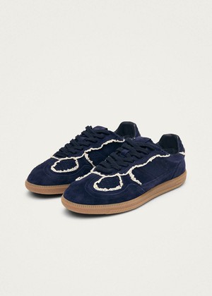 Tb.490 Crochet Navy Leather Sneakers from Alohas