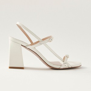 Elyn Cream Leather Sandals from Alohas