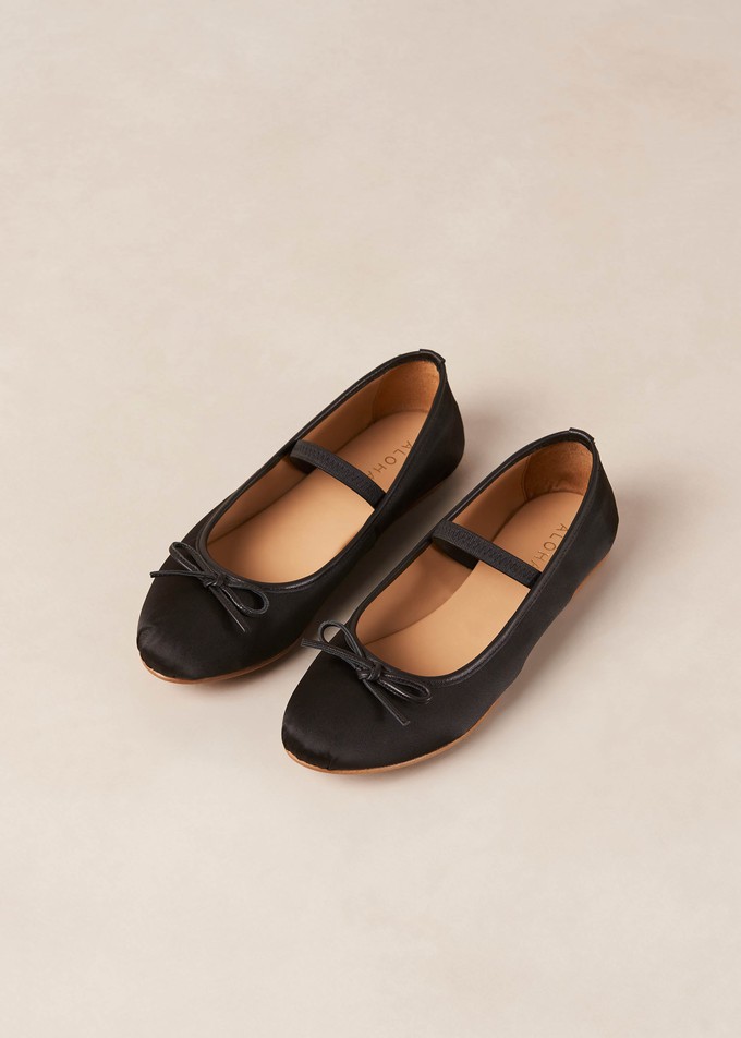 Odette Black Ballet Flats from Alohas