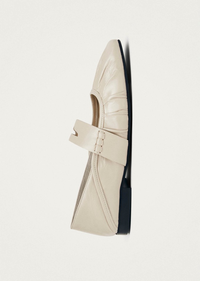 Bargo Cream Leather Ballet Flats from Alohas