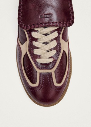 Tb.490 Club Deep Burgundy Patent Leather Sneakers from Alohas