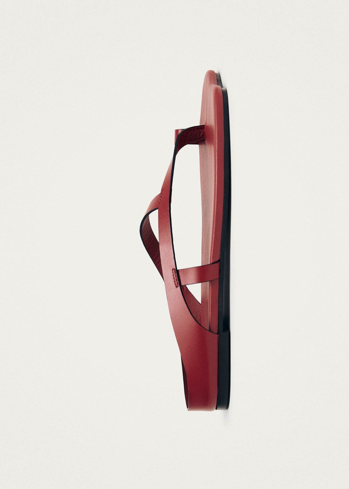 Dawn Red Leather Sandals from Alohas