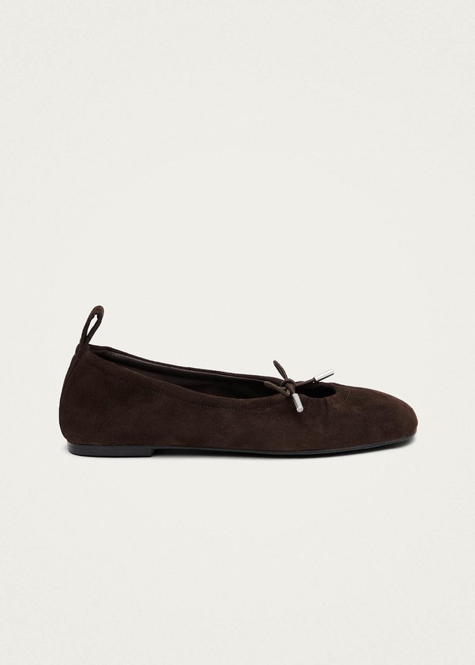 Rosalind Recycled Brown Leather Ballet Flats from Alohas