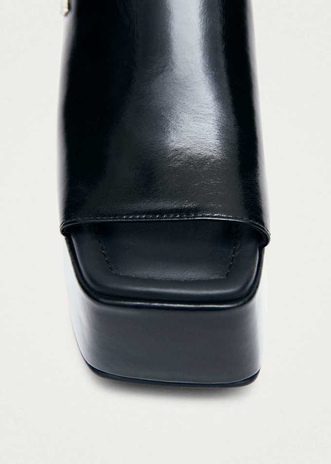 Vale Patent Black Leather Sandals from Alohas