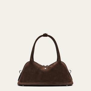 Hilma Suede Brown Leather Bag from Alohas
