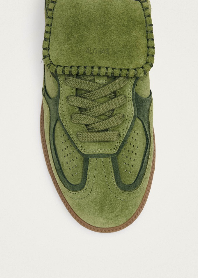 Tb.490 Club Suede Green Leather Sneakers from Alohas