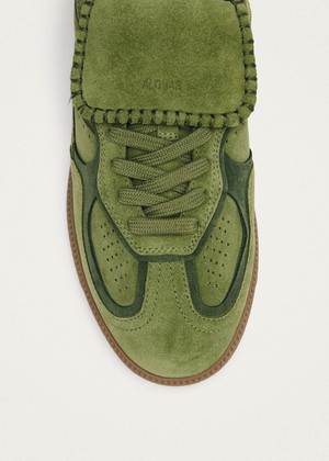 Tb.490 Club Suede Green Leather Sneakers from Alohas