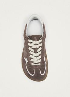 Tb.00 Barefoot Rife Taupe Leather Sneakers via Alohas