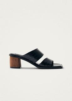 Gabin Alli Black Leather Sandals via Alohas