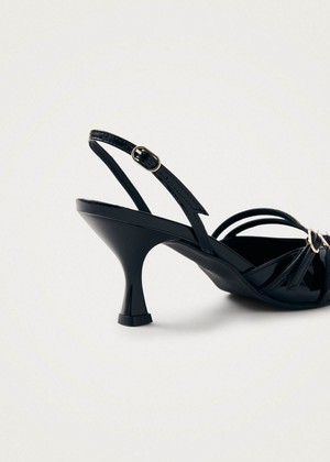 Joelle Black Patent Leather Pumps from Alohas