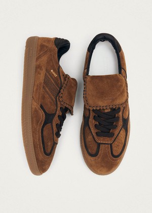 Tb.490 Club Suede Brown Leather Sneakers from Alohas
