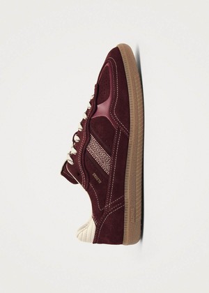 Tb.490 Rife Burgundy Cream Leather Sneakers from Alohas