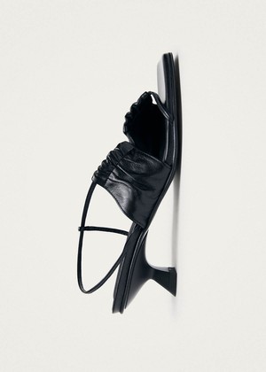 Juniper Black Leather Sandals from Alohas