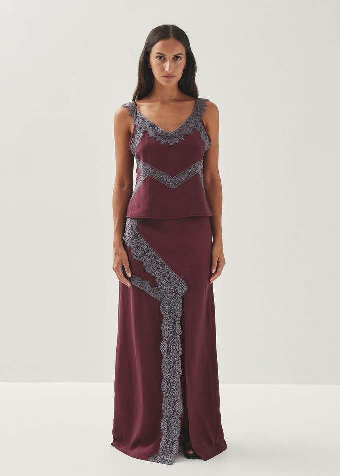 Hebe Burgundy Top from Alohas