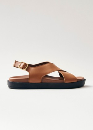 Nico Tan Leather Sandals from Alohas