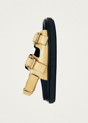 Harper Onix Vanilla Leather Sandals from Alohas