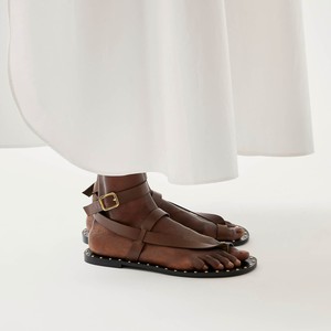 Tallula Brown Leather Sandals from Alohas