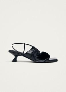 Juniper Black Leather Sandals via Alohas