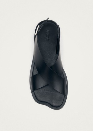 Nalu Black Leather Sandals from Alohas