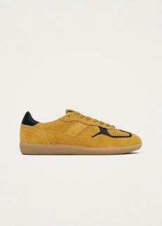 Tb.490 Rife Suede Fuzzy Yellow Leather Sneakers via Alohas