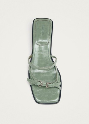 Liko Patent Matcha Leather Sandals from Alohas