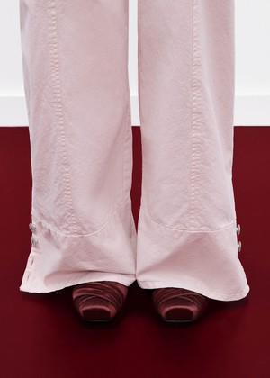 Volant Silky Burgundy Ballet Flats from Alohas