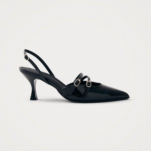 Joelle Black Patent Leather Pumps from Alohas