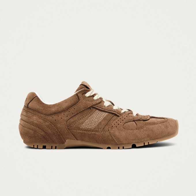 Project Cece Tb.56 Suede Brown Leather Sneakers