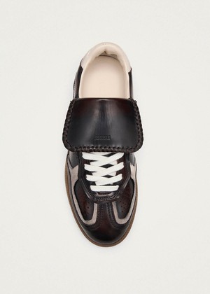 Tb.490 Club Brushed Dark Chocolate Leather Sneakers from Alohas
