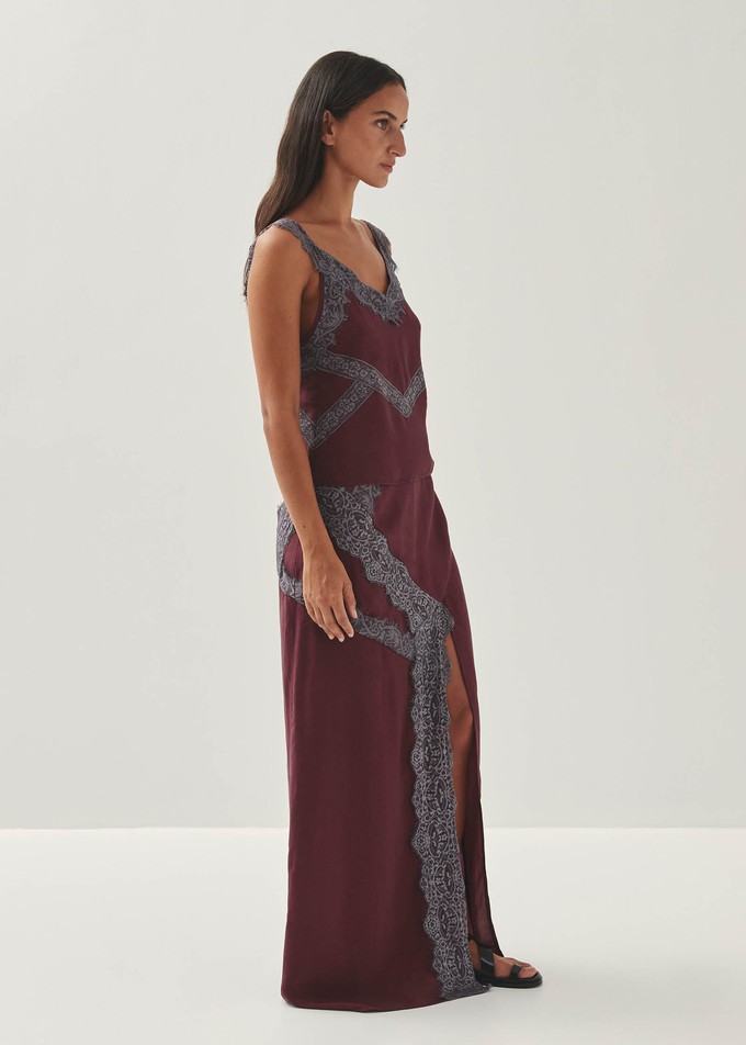 Hebe Burgundy Top from Alohas