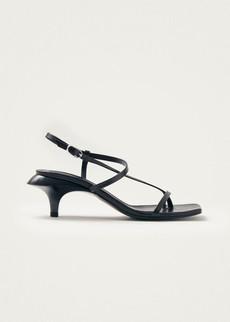 Magali Black Leather Sandals via Alohas