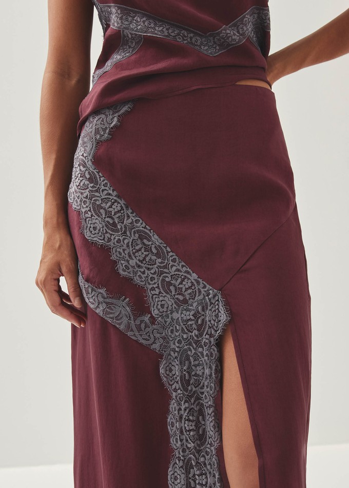 Nusa Burgundy Skirt from Alohas