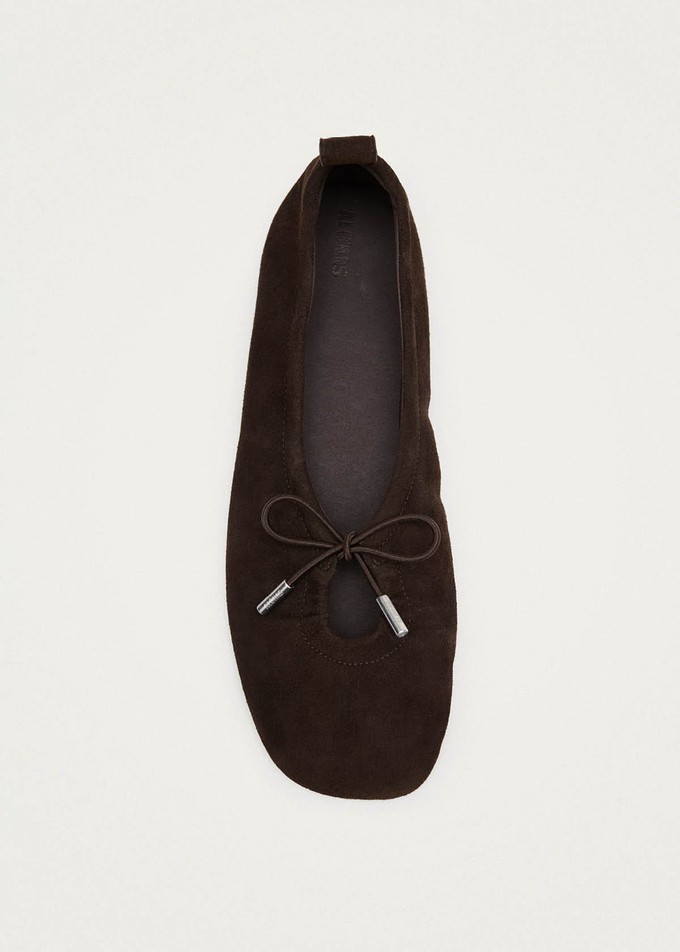 Rosalind Recycled Brown Leather Ballet Flats from Alohas