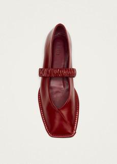 Lautan Red Leather Ballet Flats via Alohas