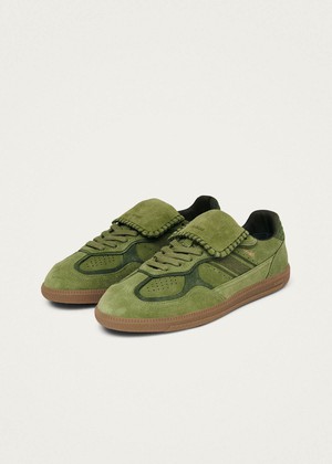 Tb.490 Club Suede Green Leather Sneakers from Alohas