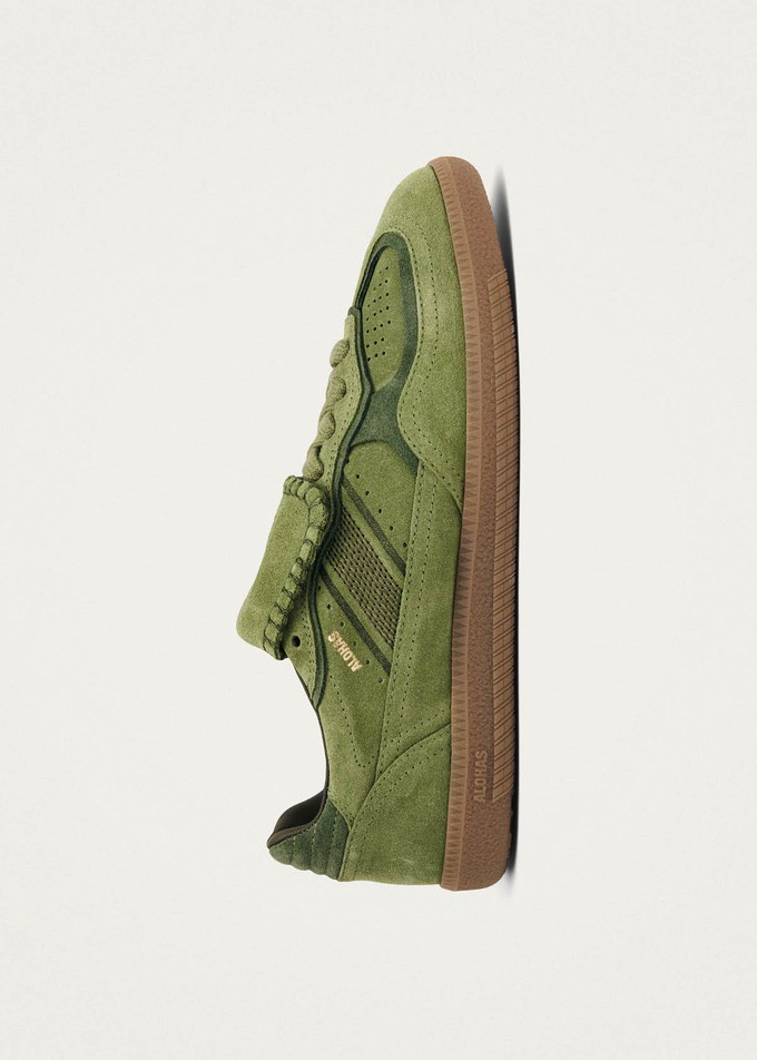 Tb.490 Club Suede Green Leather Sneakers from Alohas