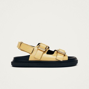 Harper Onix Vanilla Leather Sandals from Alohas