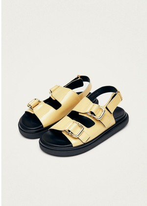 Harper Onix Vanilla Leather Sandals from Alohas