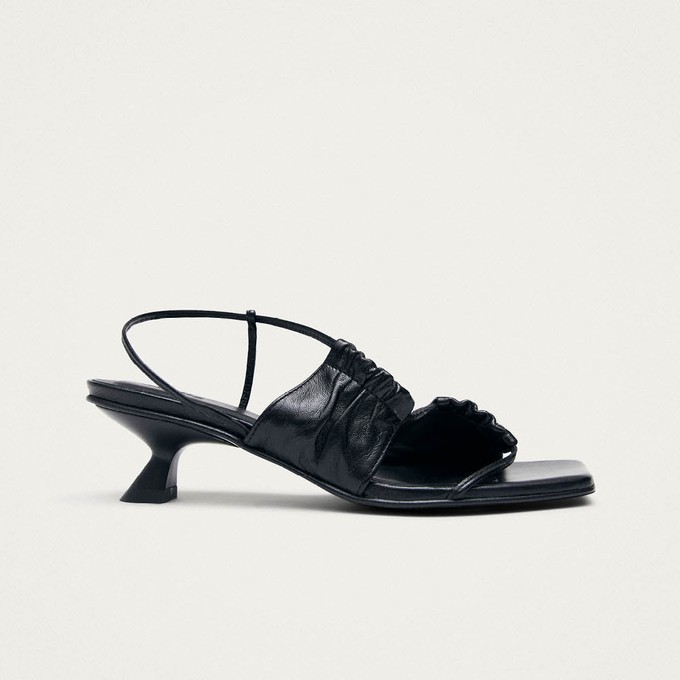 Juniper Black Leather Sandals from Alohas