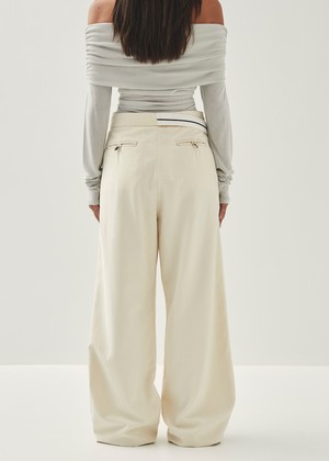 Moca Natural Trousers from Alohas