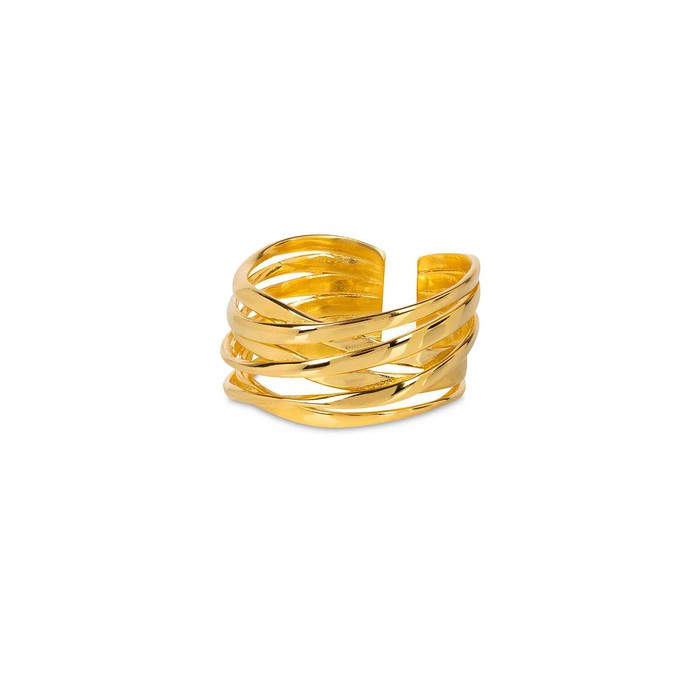 Genesis Gold Stacking Ring (adjustable) from Amadeus