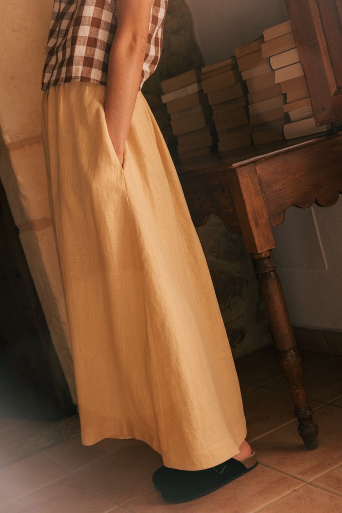 MONA skirt in Mustard from AmourLinen