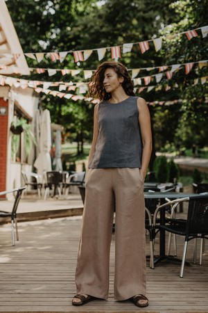 OULU pants in Rosy Brown from AmourLinen