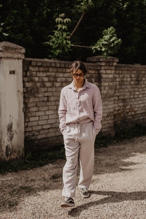 ADONIS pants in Cream from AmourLinen