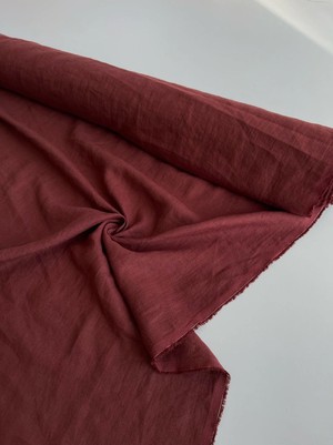 Terracotta 95" / 240 cm linen fabric from AmourLinen