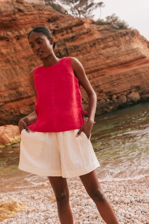 BETTY shorts in White from AmourLinen