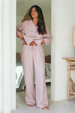 Pajama set SNOOZE in Dusty Rose from AmourLinen